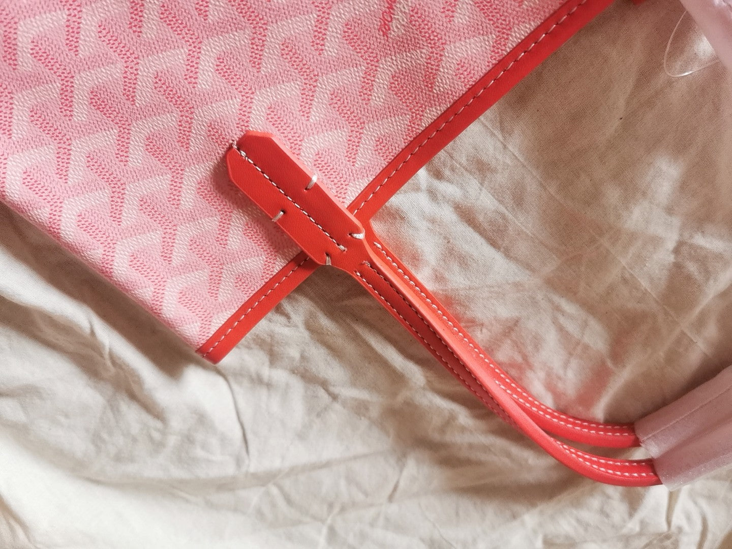 MINI HOBO BOHEME 38CM PINK CANVAS