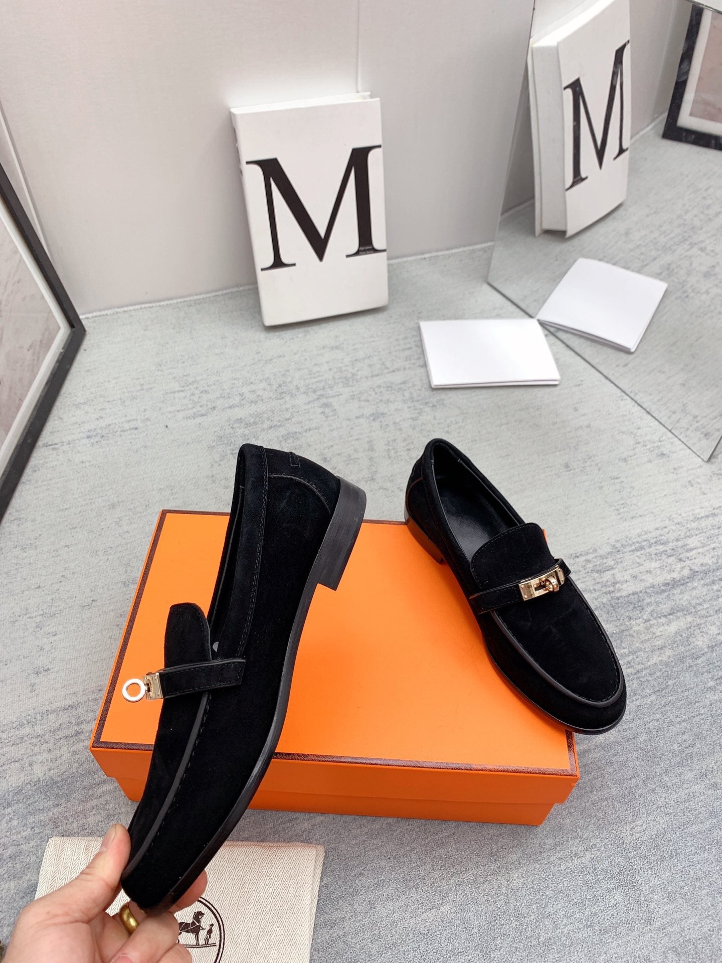 Destin Loafer Suede Black