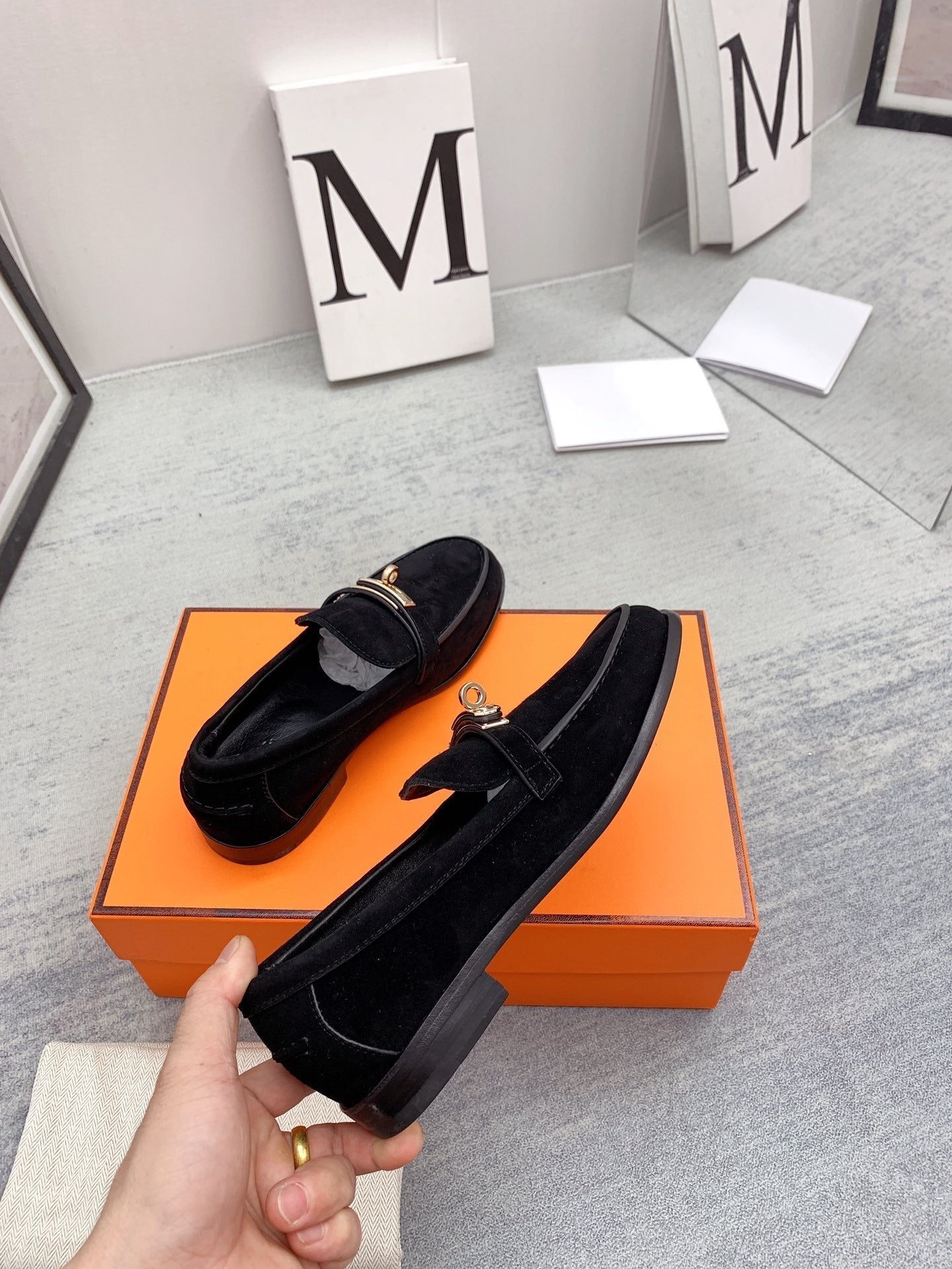 Destin Loafer Suede Black