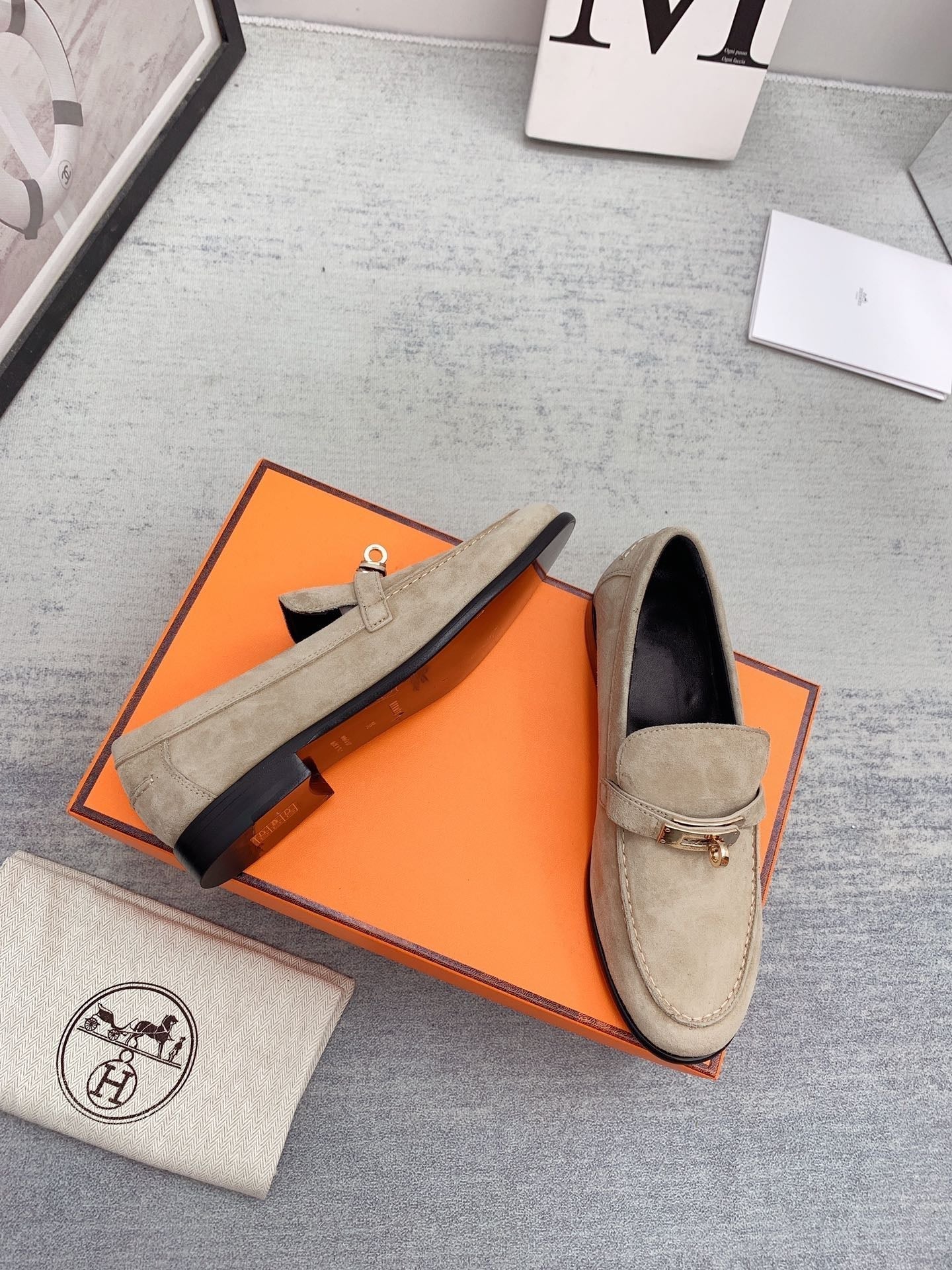 Destin Loafer Suede Beige