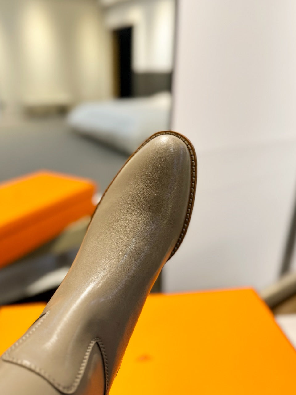 STIVALI JUMPING IN PEANUT BROWN CALFSKIN